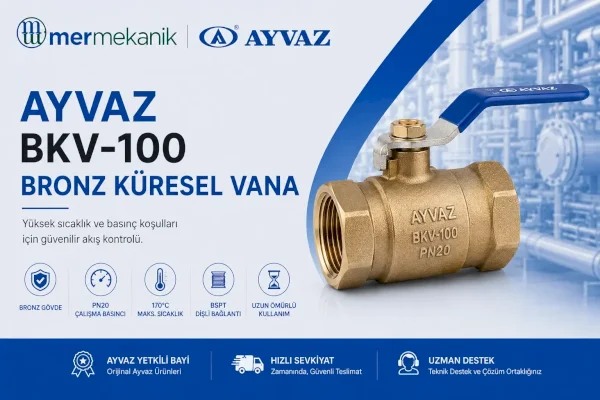 Ayvaz BKV-100 Bronz Küresel Vana
